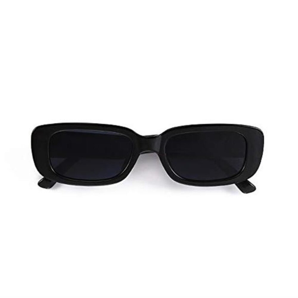 retro rectangle sunglasses women square frame uv400 trendy fashion eyewear cute